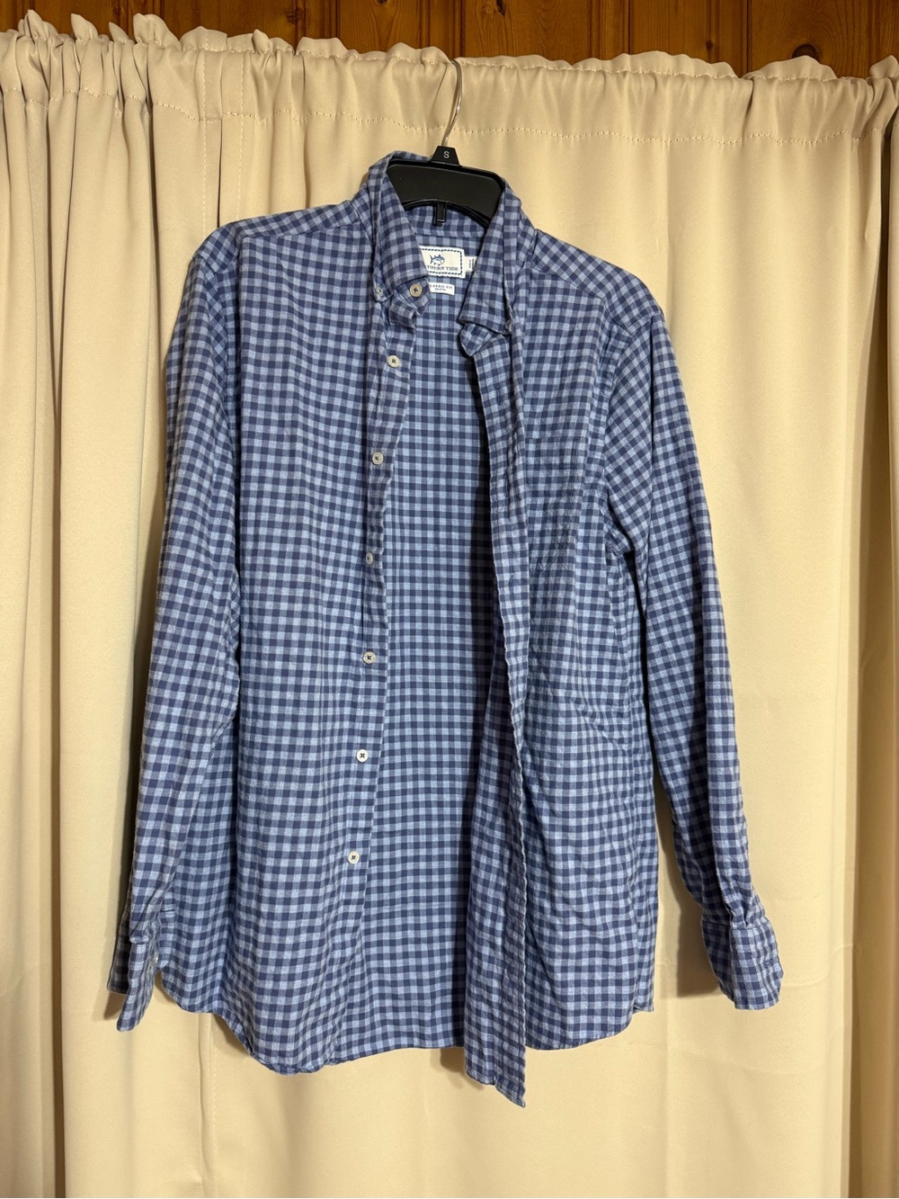 Southern lure Blue Gingham Button-Down Shirt